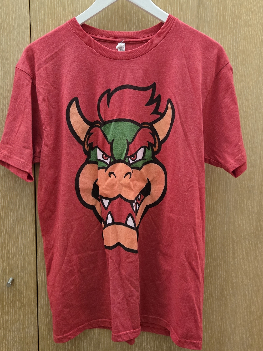 Nintendo Bowser Graphic T-Shirt Red Zuni Sportswear Size L Licensed Gaming Tee